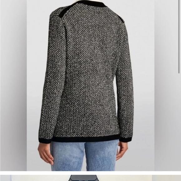 ME+EM Wool Blend Chevron Jacket NWOT. $288 plus $14.95 shipping on TRR! - Picture 2 of 10